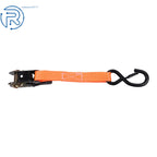 Set of 4 Heavy Duty 1" × 15' Ratchet Straps for Tie Downs