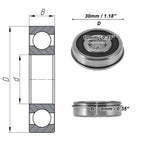 6200NR2RS Deep Groove Ball Bearings for Various Applications (10x30x9mm)