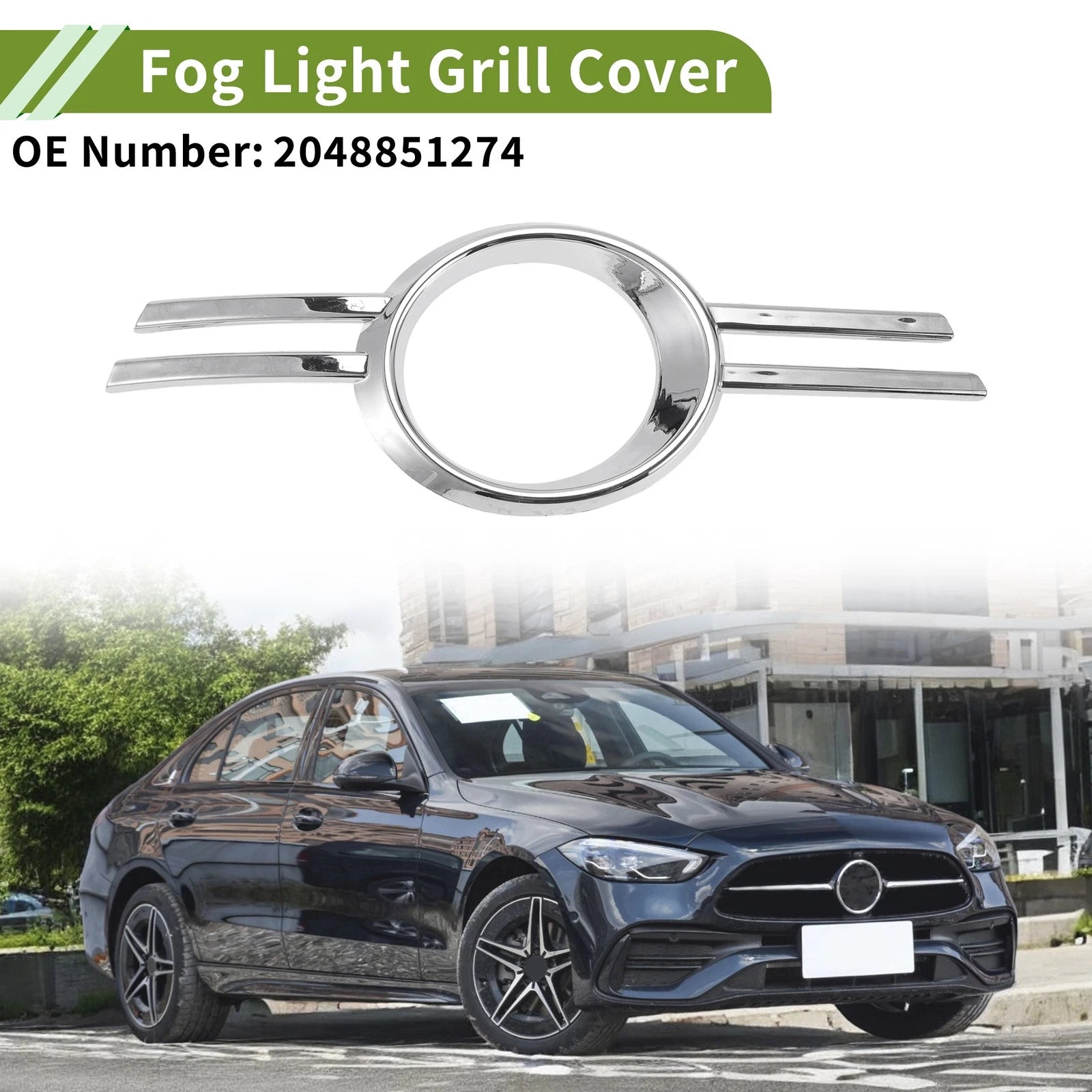 Fog Light Grill for Mercedes-Benz C-Class (2007–2014) No. 2048851274