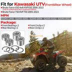 Front & Rear Wheel Bearings for Kawasaki Brute Force 650 750 (KVF650 KVF750)