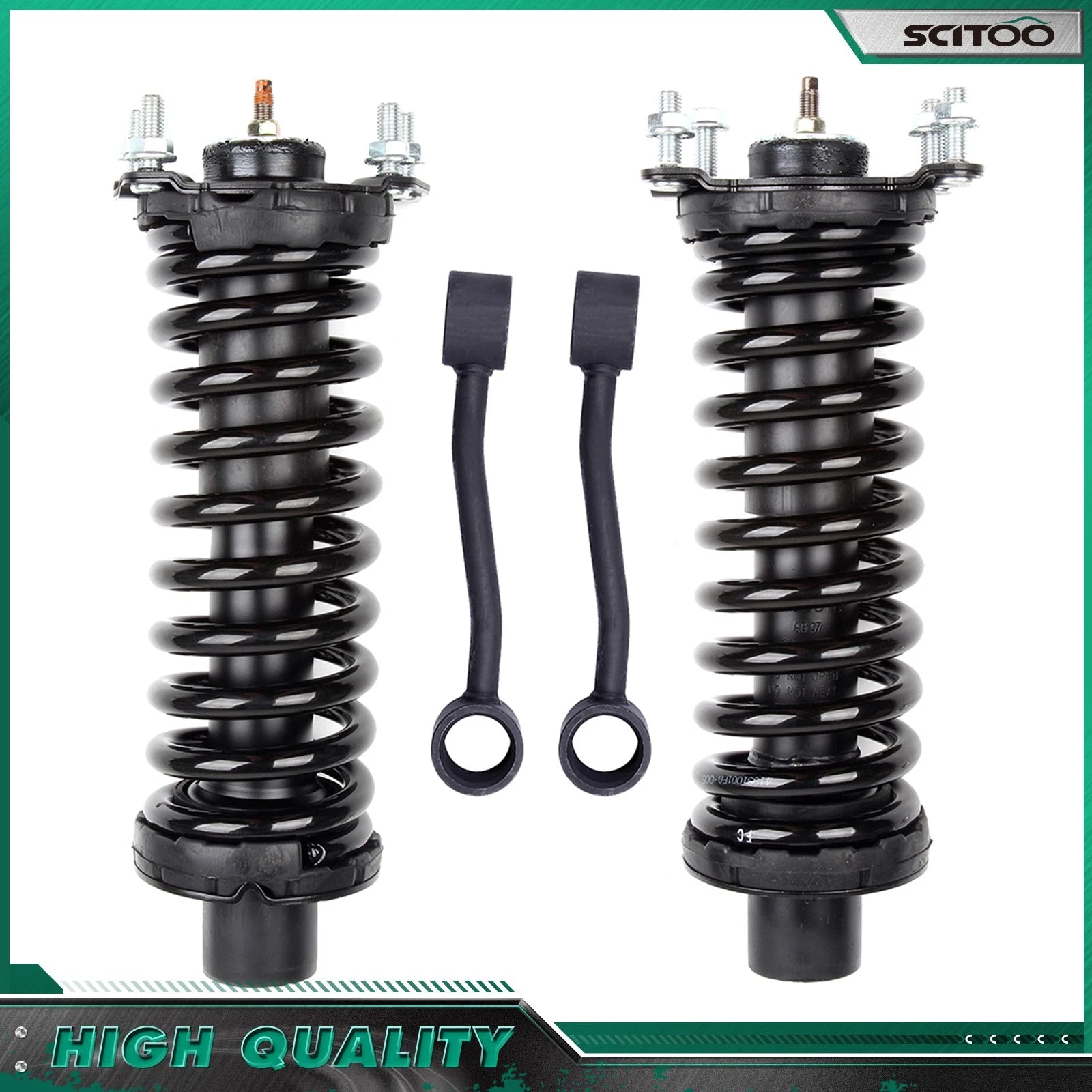 Set of 4 Front Strut & Spring Assemblies, Sway Bar Links for Jeep Liberty (2008–2012)