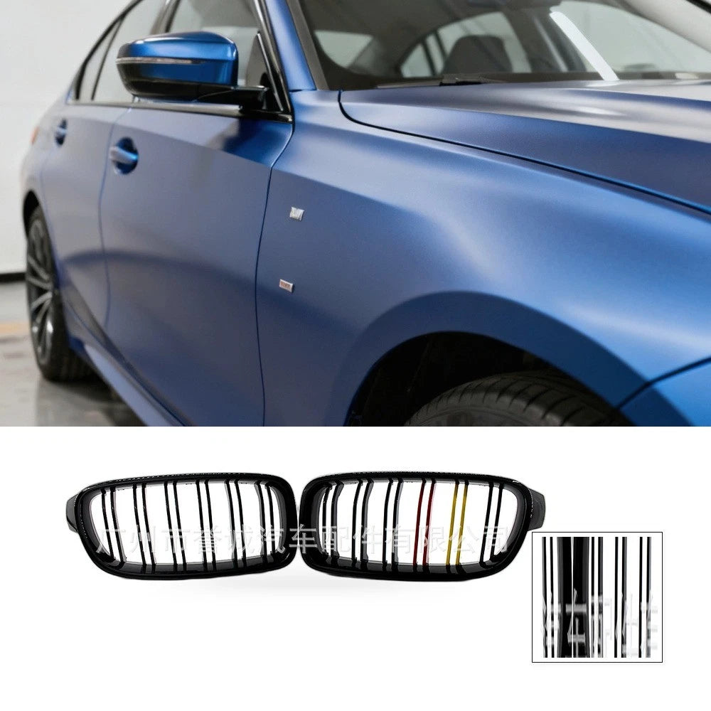 Gloss Black Double Line Grille for BMW 3 Series F30 F35 (2012–2019)