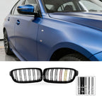 Gloss Black Double Line Grille for BMW 3 Series F30 F35 (2012–2019)