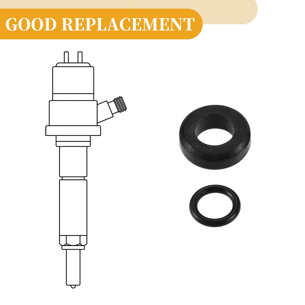 Set of 4 Fuel Injector Seal O Rings for Ford F-Series (NBR Rubber)