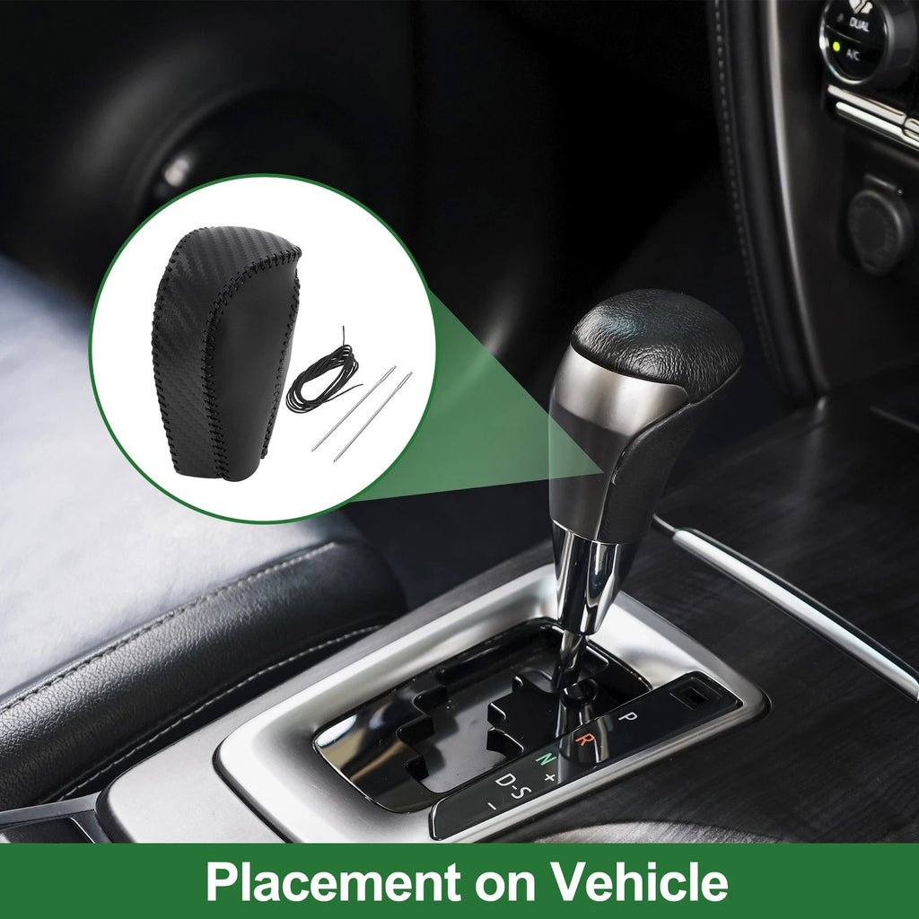 Gear Shift Knob Cover for Mazda CX-30 (2020–2022) Black Carbon Fiber