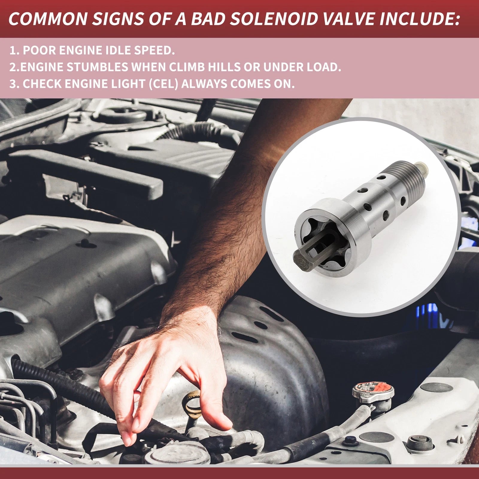 Camshaft Adjuster Control Valve for Mercedes-Benz SLK250 (2012–2015) No.A2710500478