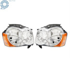 Halogen Headlights for Jeep Grand Cherokee (2008–2010) Left+Right Side