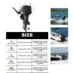 Outboard Motor Half Covers for Various Sizes (Fits Multiple Models)