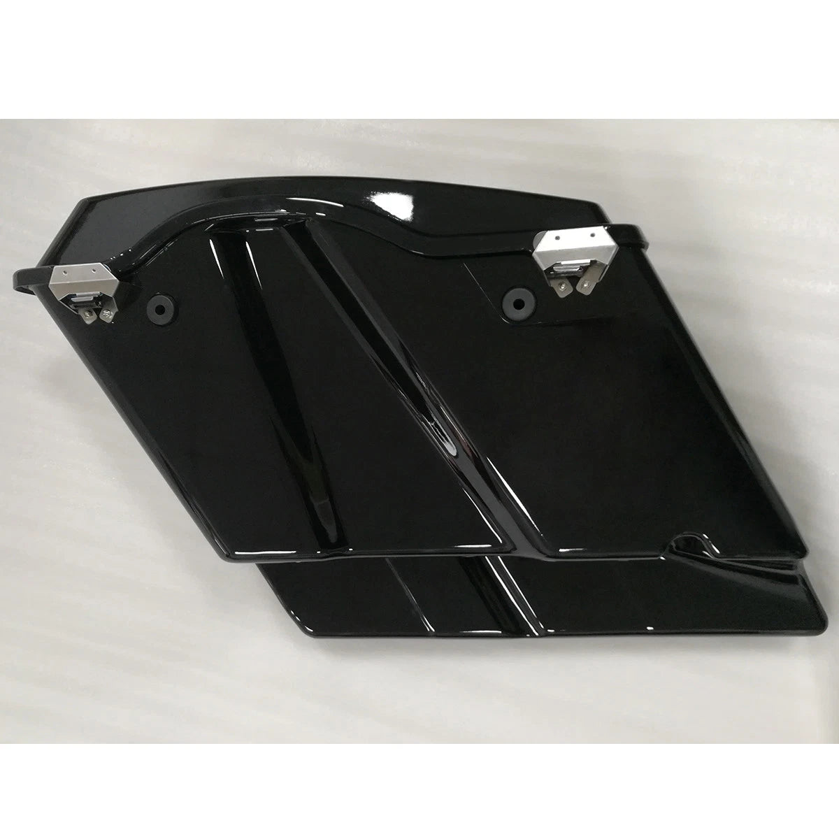 2 Into 1 Extended Stretched Hard Saddlebags for Harley Touring (1993–2013)