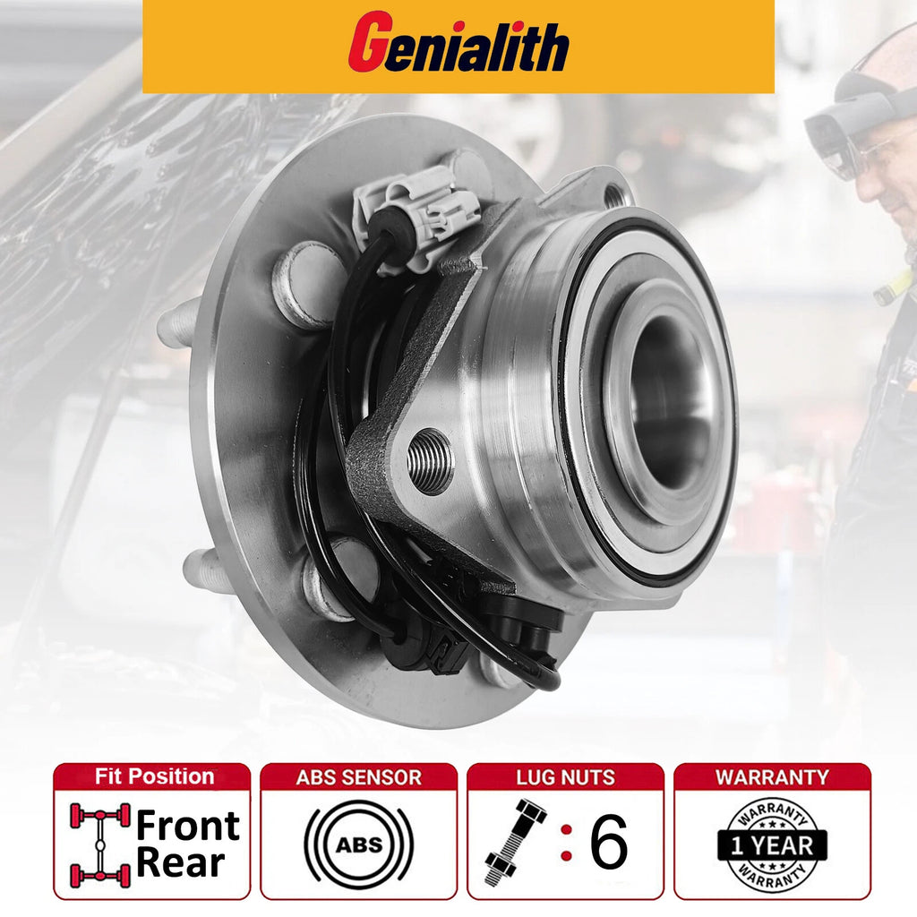 2 Front Wheel Bearing Hub for Chevy Silverado 1500 GMC Sierra 1500 (2014–2018)