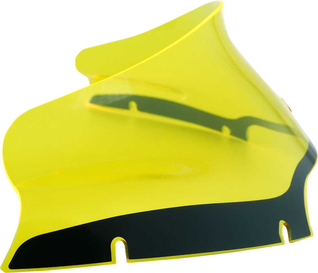 Klock Werks 6" Kolor Flare Windshield for FLTR (KWW-01-0629) - Yellow Ice