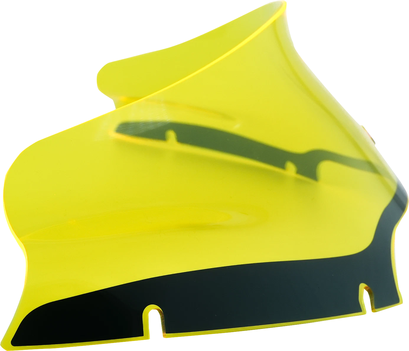 Klock Werks 6" Kolor Flare Windshield for FLTR (KWW-01-0629) - Yellow Ice