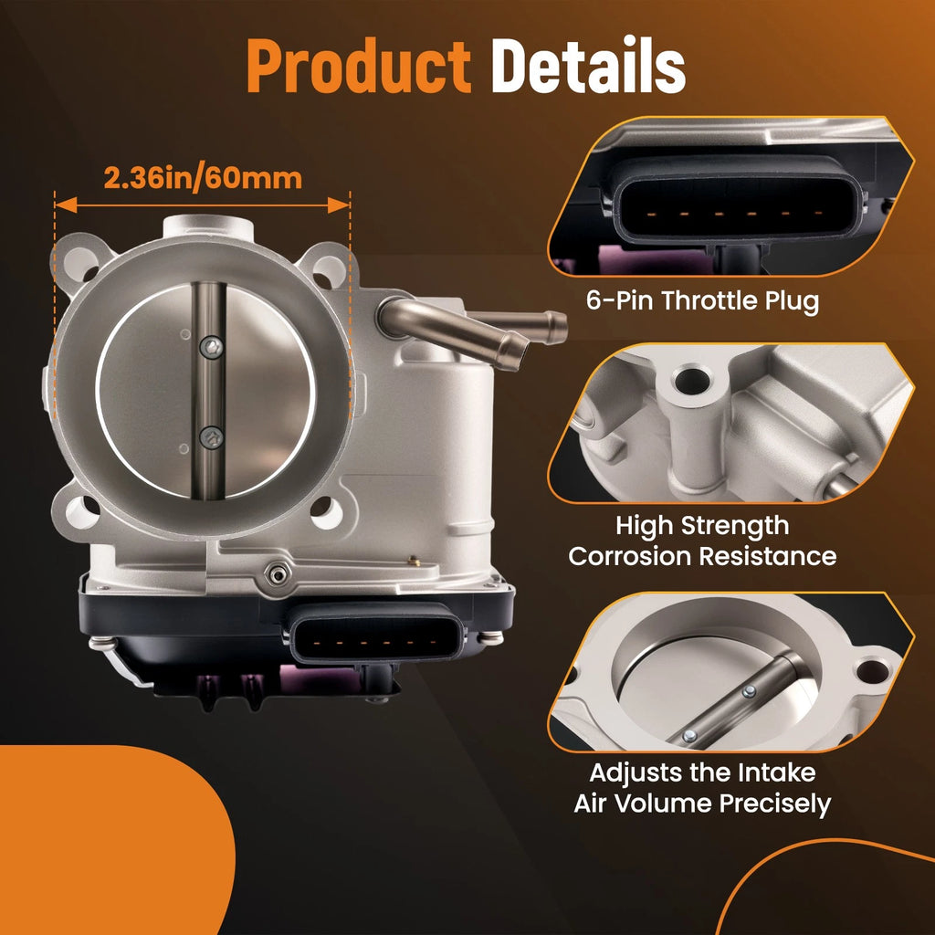 Throttle Body for Mitsubishi Lancer (2004–2006), Galant 2.4L (2004–2012), Outlander