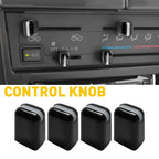 Set of 4 AC Heater Control Knobs for Toyota 4Runner Pickup Land Cruiser (YYYY–YYYY)