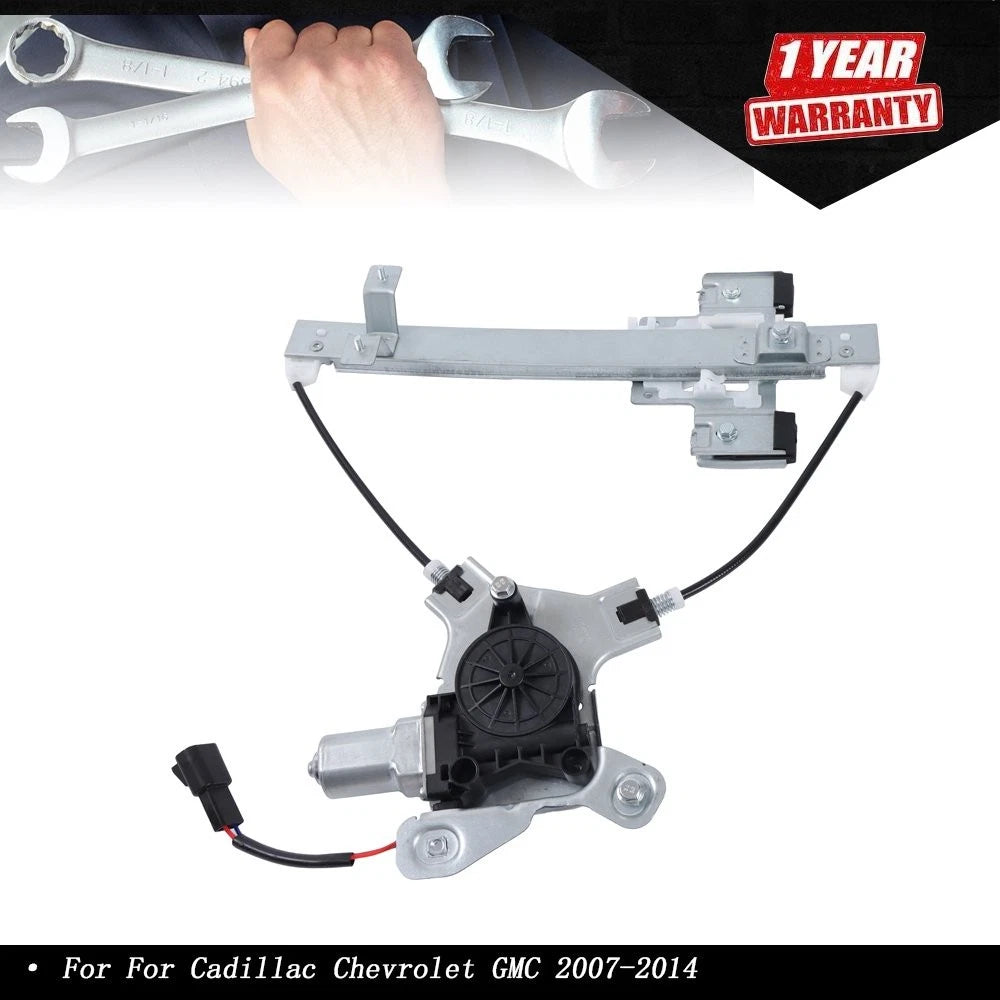 Power Window Regulator with Motor for Cadillac Chevrolet GMC (2007–2014)