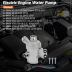Electric Engine Water Pump for BMW X5 L6 3.0L (2014–2017) No. 11517596763