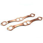 SBC Oval Port Copper Header Exhaust Gaskets for SB Chevy 327 305 383 (Reusable)