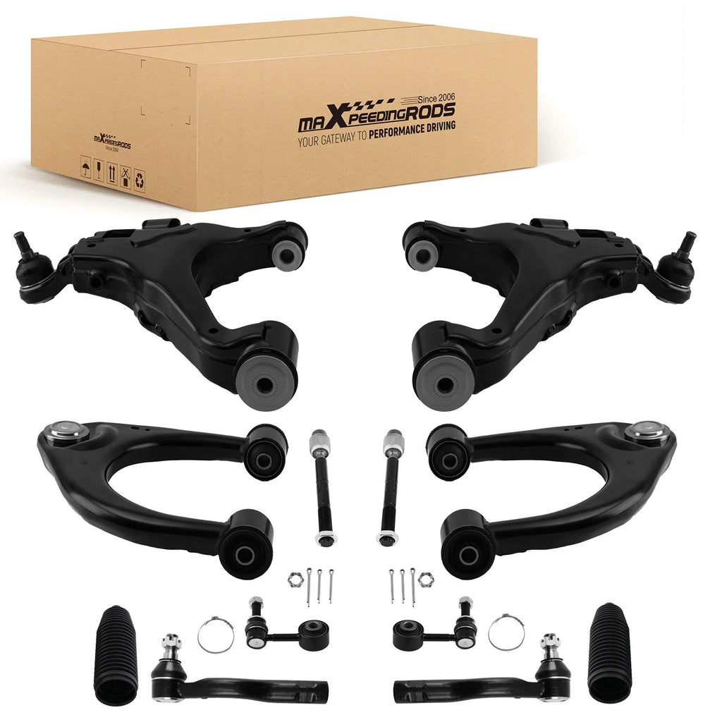 Front Upper Lower Control Arm Suspension Kit for Toyota Tundra Sequoia (2007–2019)