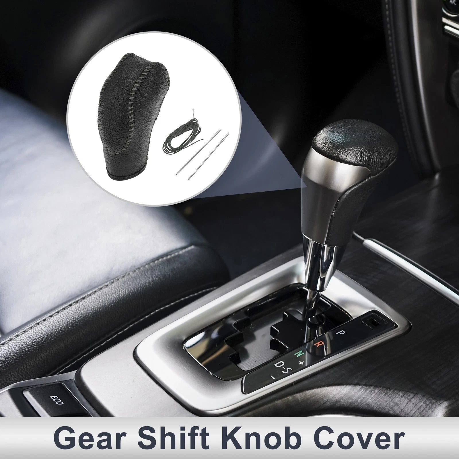 Gear Shift Knob Cover   - Pebbled Black