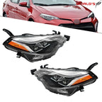 Set of 2 Headlights for Toyota Corolla SE XSE XLE (2017–2019)