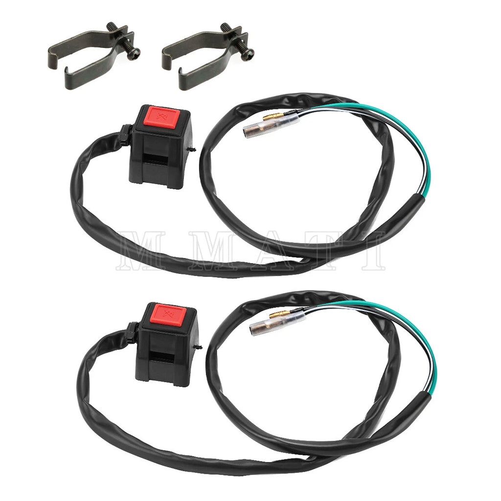 2X Handlebar Kill Stop Switch for Yamaha TT125RM TT225 TT350 TT660 TTR125 TY350 (1990–2006)