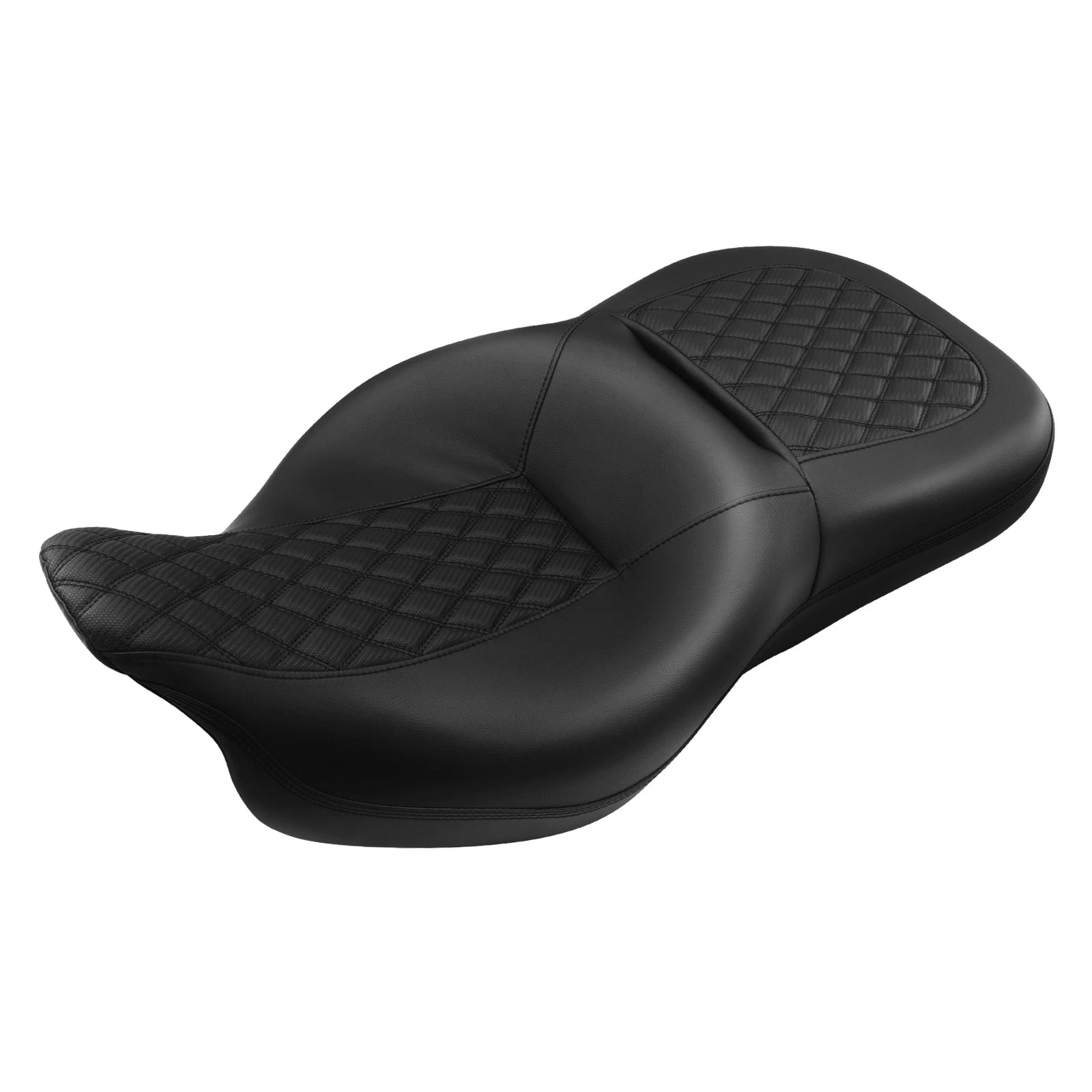 Black Driver Passenger Seat for Harley Touring Road Glide King (2009–2023)