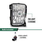 Set of 2 Clear Fog Lights for Dodge Ram 1500 (2013–2018)