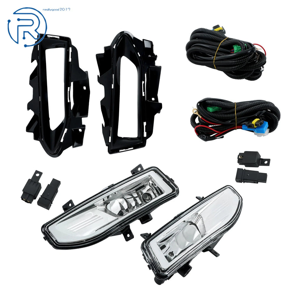 Halogen Fog Lights with Bezel Harness & Switch for Nissan Versa (2023-2024)