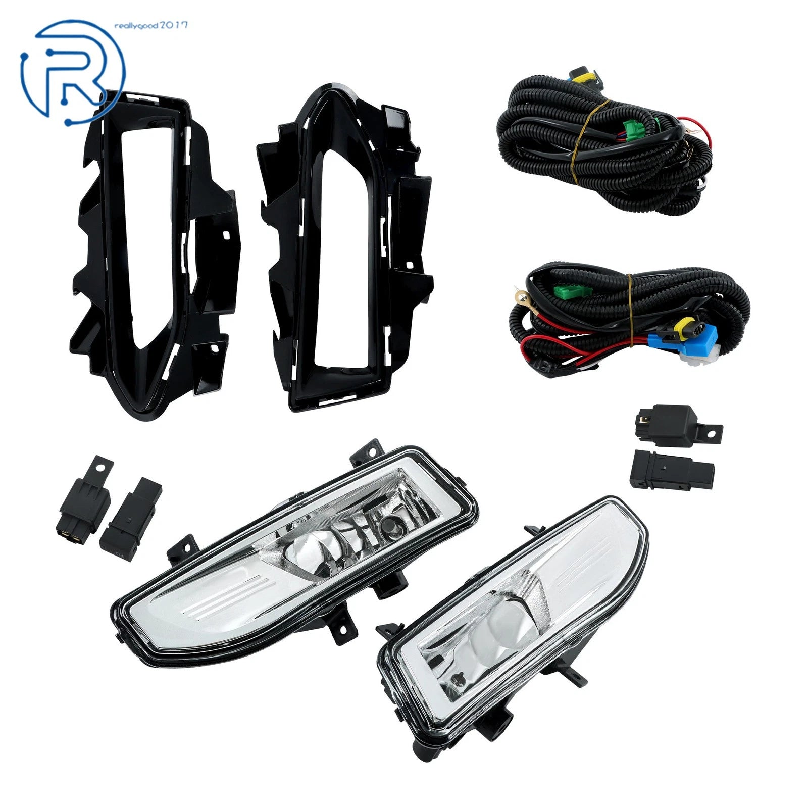 Halogen Fog Lights with Bezel Harness & Switch for Nissan Versa (2023-2024)