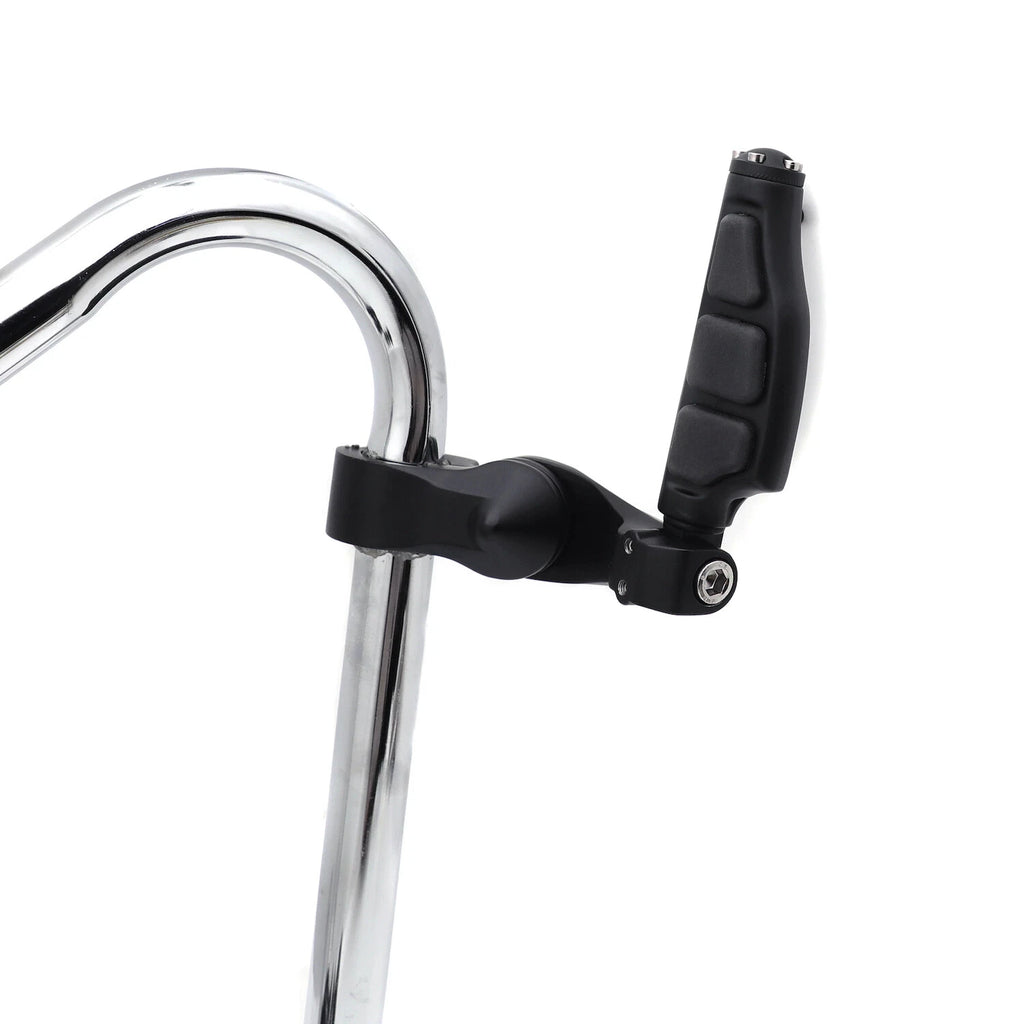 1.25" Black Highway Radical Flat Stiletto Foot Peg Clamp for Harley Sportster