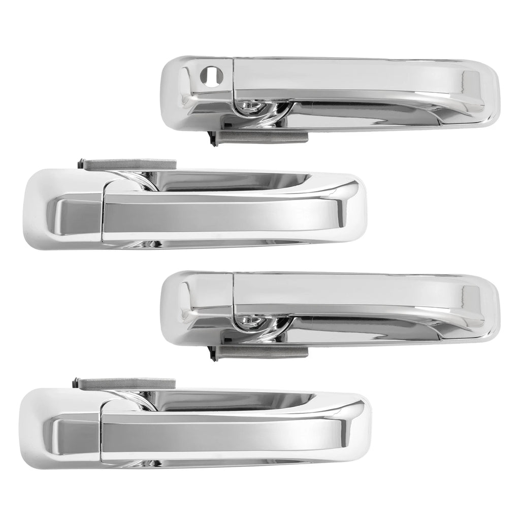 Set of 4 Chrome Exterior Door Handles for Dodge Ram 1500/2500 (2009–2024)