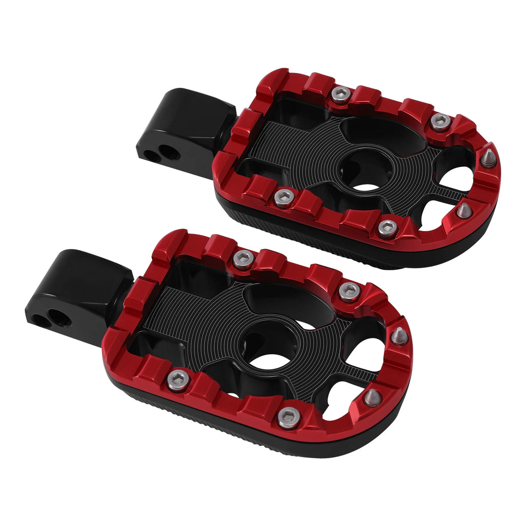 Passenger Foot Pegs for Harley Softail Street Bob (2018–2023) Black Red