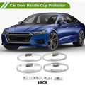 Set of 8 Chrome Door Handle Cup Protectors for Subaru XV (2018)