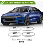 Set of 8 Chrome Door Handle Cup Protectors for Subaru XV (2018)