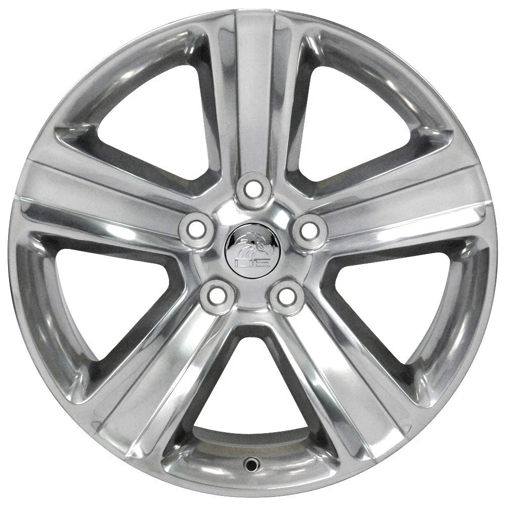 Polished Wheel 20x9 Silver Inlay for 2009–2010 Dodge Dakota