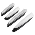 4X Roof Rack End Cover for Toyota RAV4 (2013–2018) ABS Silver Tone Black