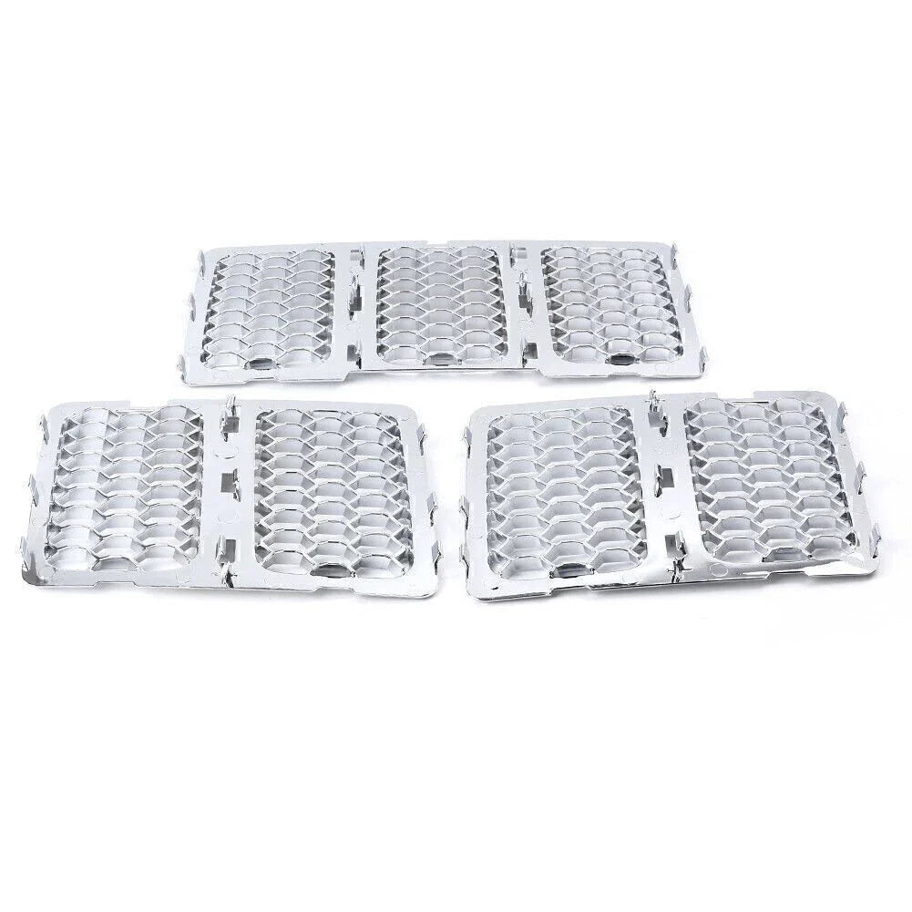 Grille Mesh Insert Trim for 2016-2019 Jeep Grand Cherokee Chrome