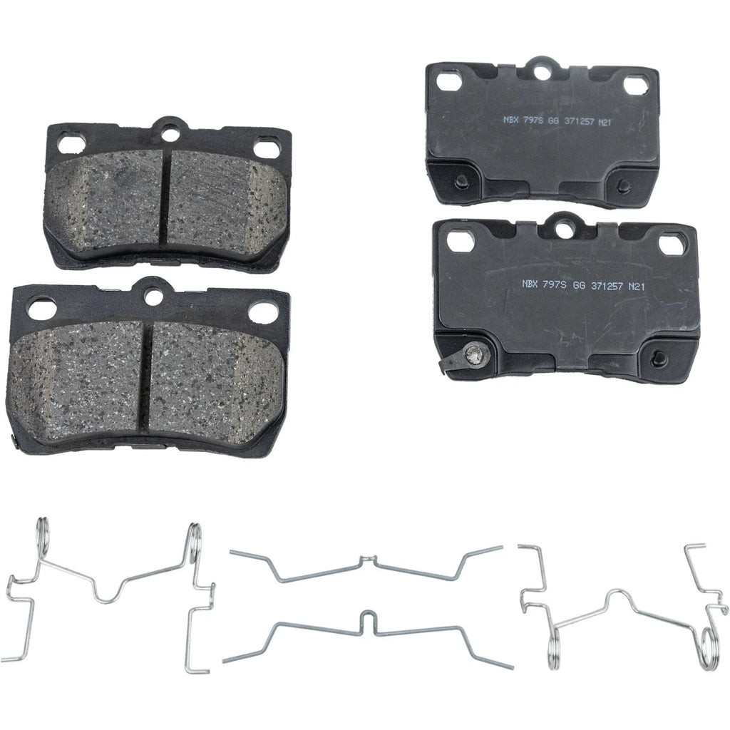 Set of 2 Brake Rotors and Pads for Lexus GS300 (2006) Rear Solid