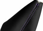 Leather Manual Shift Boot Cover for Volkswagen Cabrio (1996–2002) Purple Stitch