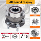 2X Rear Wheel Bearings & Hubs for Subaru Forester Impreza XV Crosstrek (2014–2018)