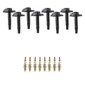 Set of 8 Ignition Coils & NGK Iridium Spark Plugs for Audi A6 Quattro (2005–2011)