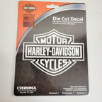 Pack of 3 Harley-Davidson Bar & Shield White Die Cut Window Decals 4"x5.1"