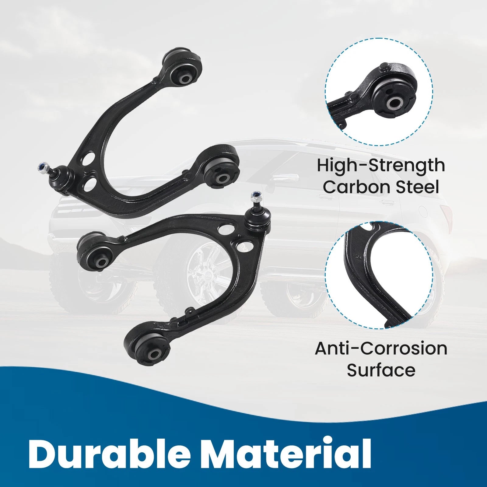 Front Upper Lower Control Arms Sway Bars Kit for Dodge Challenger Charger 300 (2006–2023)
