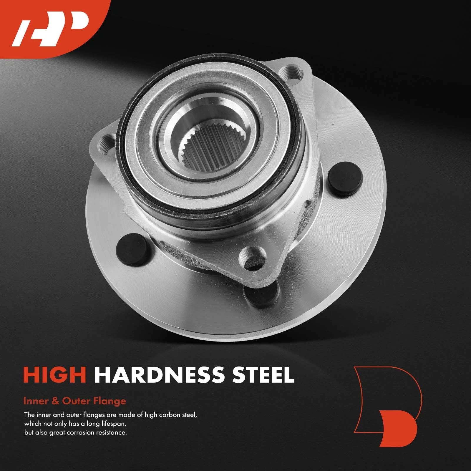 2X Front Side Wheel Hub & Bearing Assembly for Ford F150 (2004-2008)