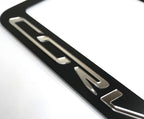 License Plate Frame Black Premium Chrome Emblem for C7 Corvette (2014–2019)