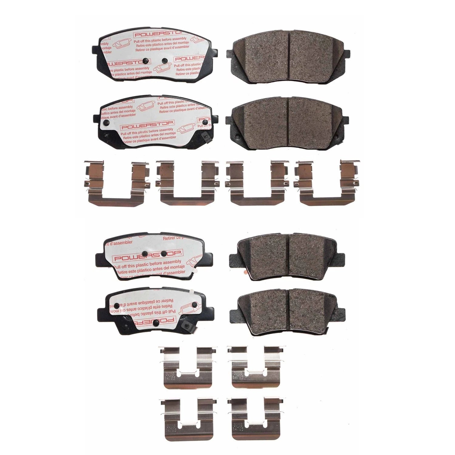 PowerStop Disc Brake Pads Kit for Kona Electric, Optima (2019–2023)