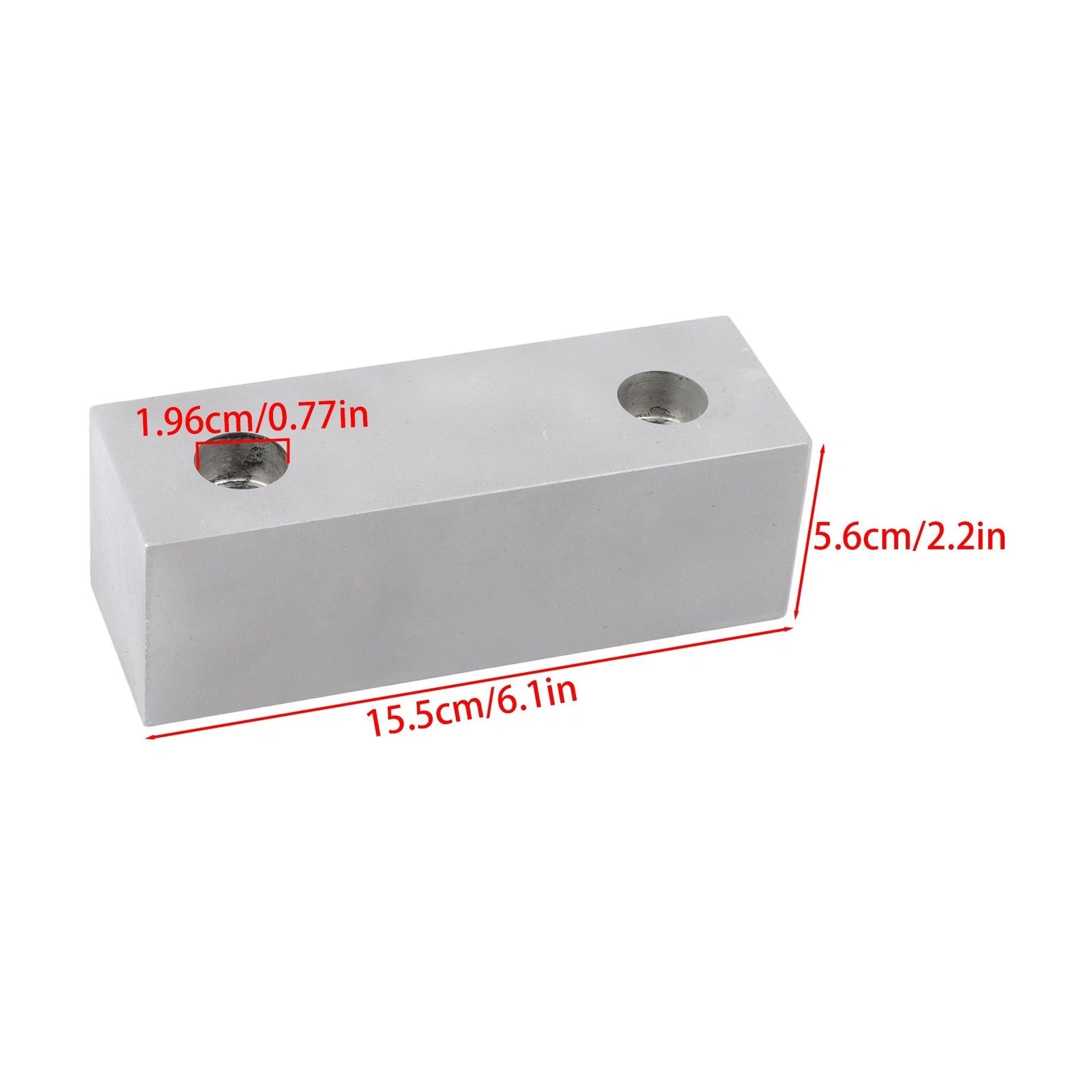 Set of 2 Reversible Soft Vise Jaws for 6" Vises (Aluminum)