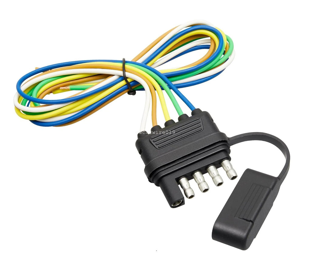 5 Way Flat Trailer Wiring Harness Male Plug for Trailer (22" Wire Lead)