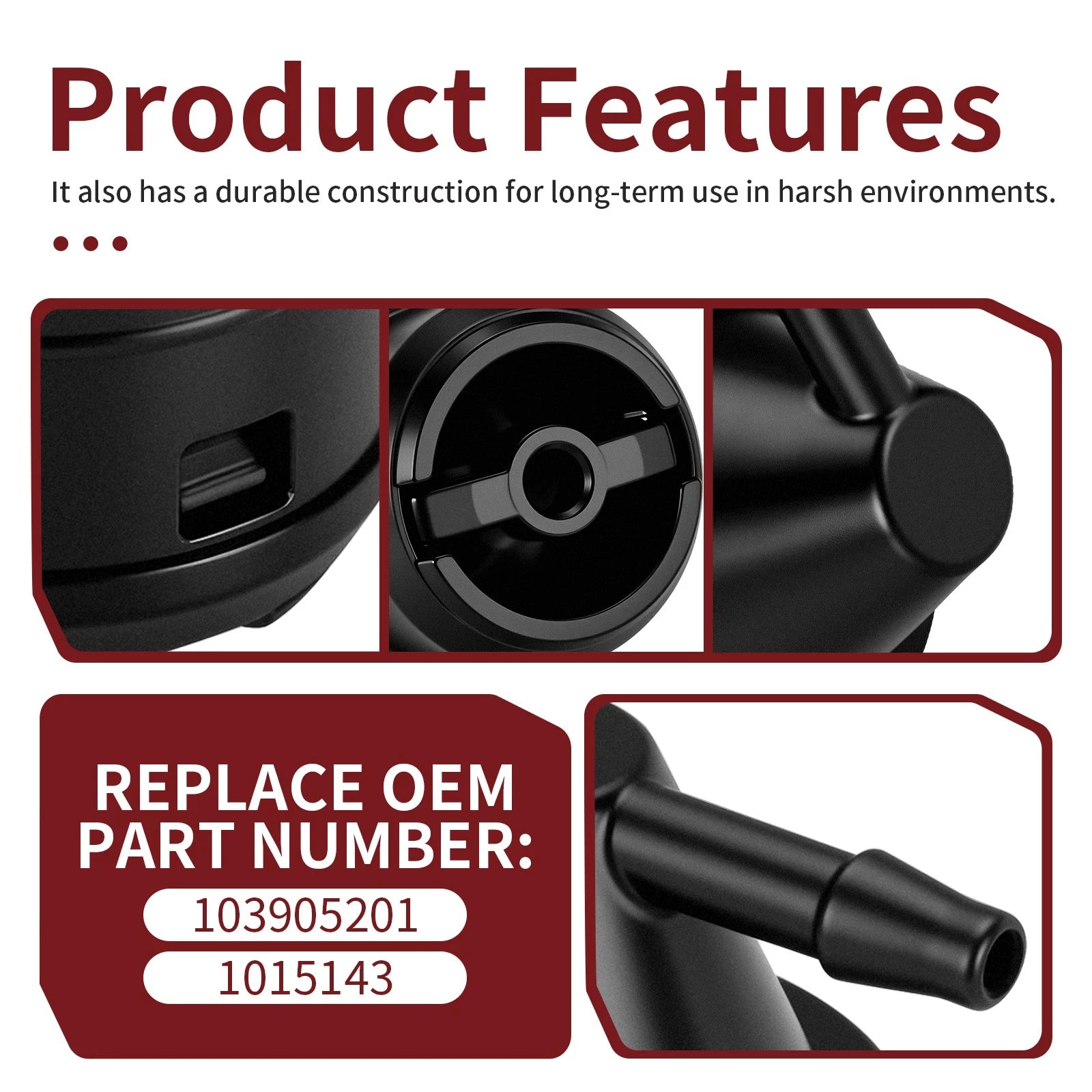 Fuel Tank Vent Assembly for Club Car DS (1992-2013)
