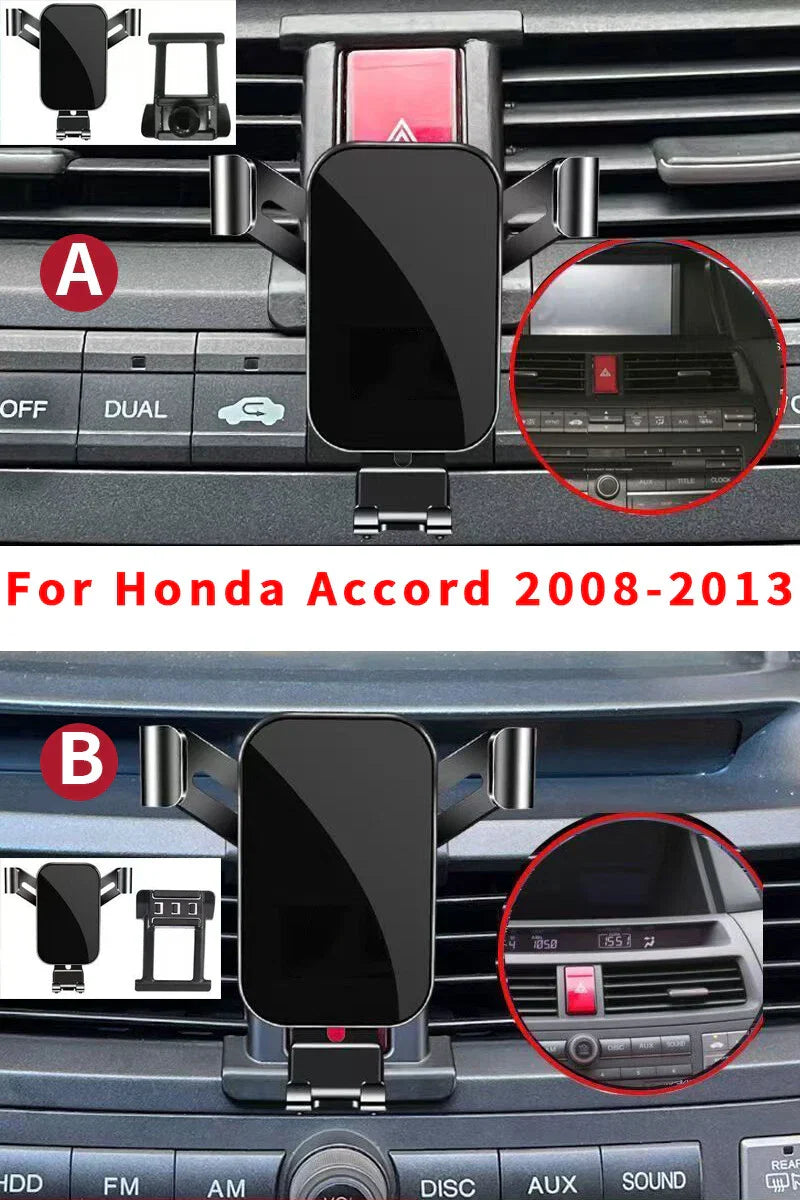 Dashboard Air Vent Mount Clip Gravity Phone Holder for Honda Accord (2008-2013)